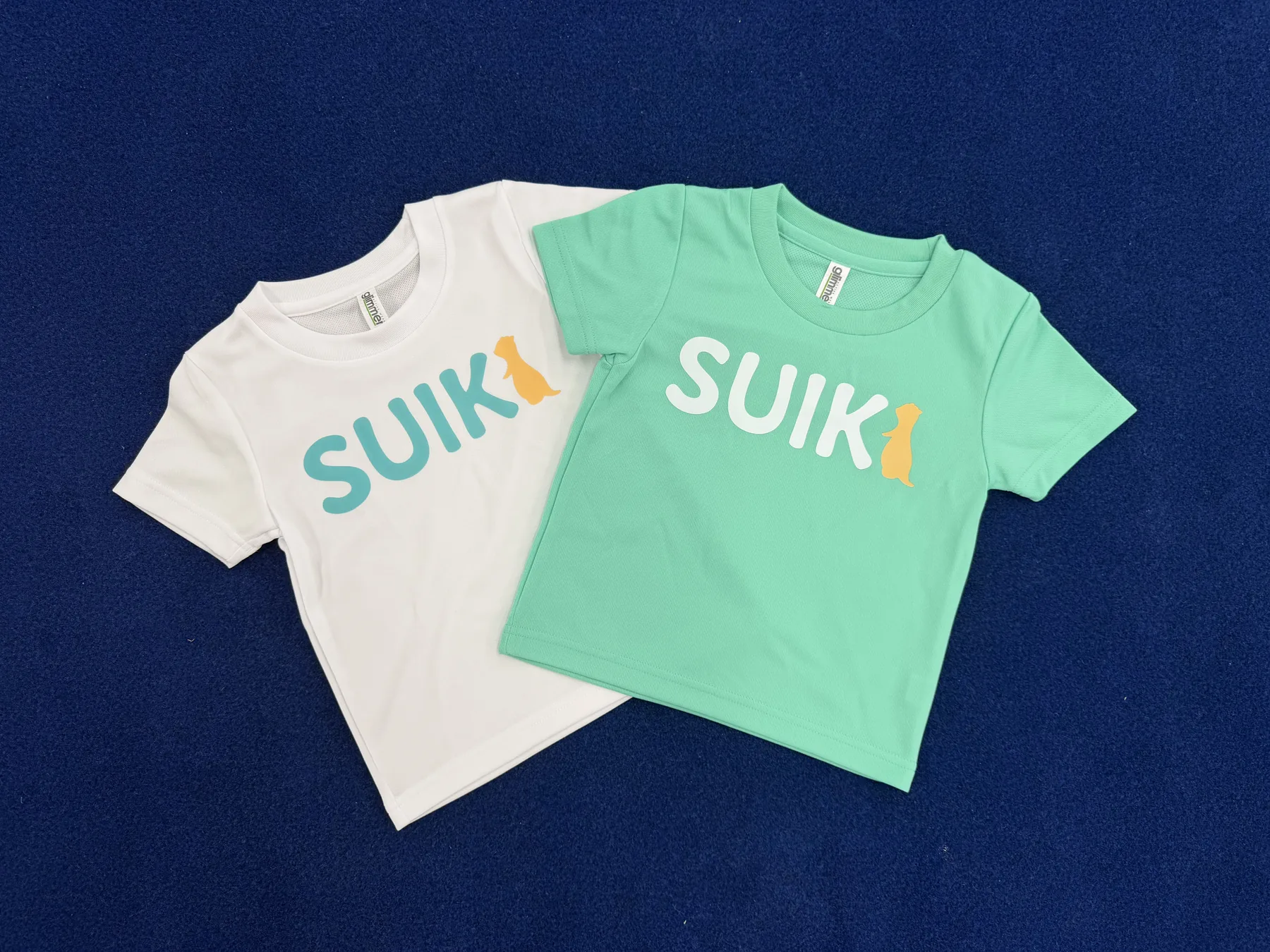 SUIKI体操教室の指定Tシャツ(白とミント)